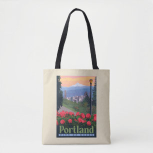 Tote Bag Ville de Rose Portland, Oregon