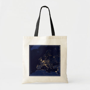 Tote Bag Ville Éclairante Dans Plusieurs Villes Européennes