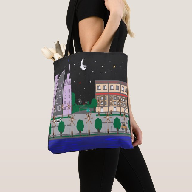 Tote Bag Ville nocturne (De près)