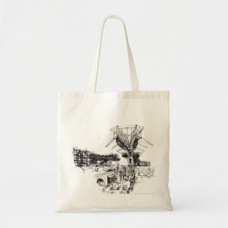 Tote Bag Ville reconstruisant la machine