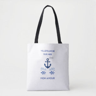Tote Bag Villefranche-Sur-Mer Luxe French Riviera