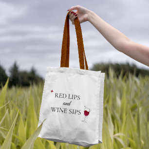 Tote Bag Vin rouge féminin gras