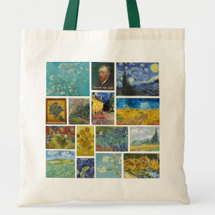 Tote Bag Vincent Van Gogh Art Gallery Collage