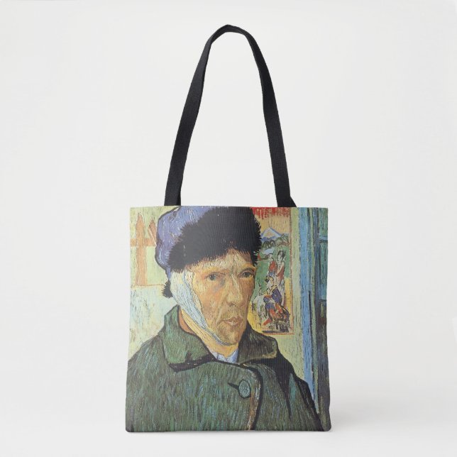 Tote Bag Vincent van Gogh - Autoportrait avec oreille dérob (Devant)