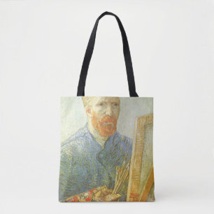 Tote Bag Vincent van Gogh - Autoportrait devant Easel