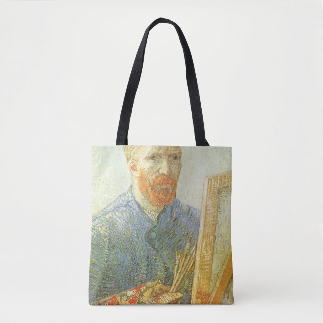 Tote Bag Vincent van Gogh - Autoportrait devant son chevale (Devant)