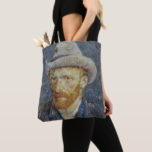 Tote Bag Vincent Van Gogh Autoportrait Grey Felt Casquette 