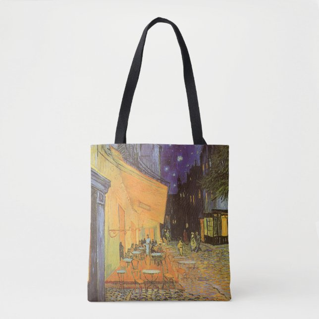 Tote Bag Vincent van Gogh - Café Terrasse en soirée (Devant)