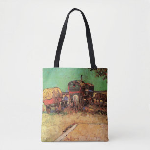 Tote Bag Vincent van Gogh - Campement de Tsiganes Caravanes
