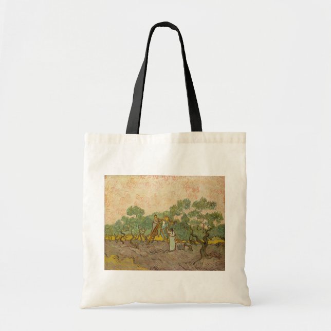 Tote Bag Vincent van Gogh - Femmes cueillette d'olives (Devant)
