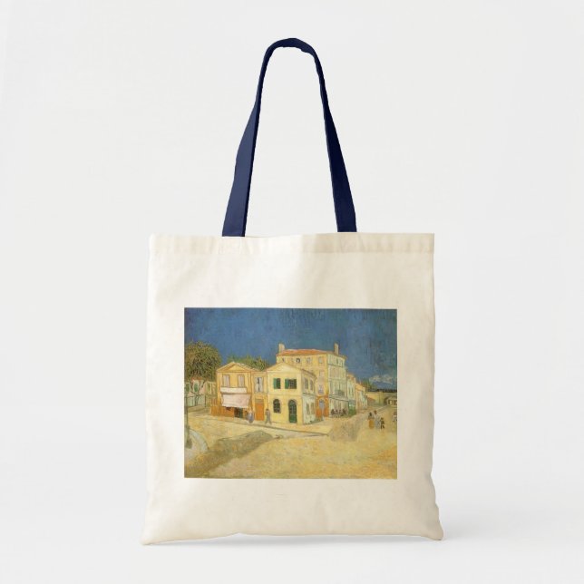 Tote Bag Vincent van Gogh - La Maison Jaune (La Rue) (Devant)