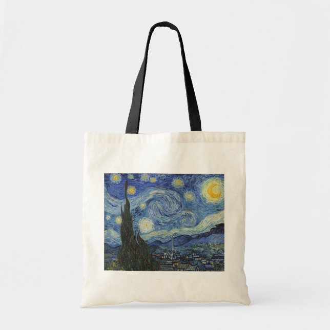Tote Bag Vincent van Gogh | La Nuit étoilée, juin 1889 (Devant)