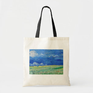 Tote Bag Vincent van Gogh - Les champs de roues sous Thunde