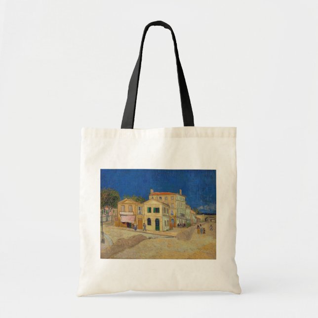Tote Bag Vincent van Gogh - Maison Jaune / Rue (Devant)