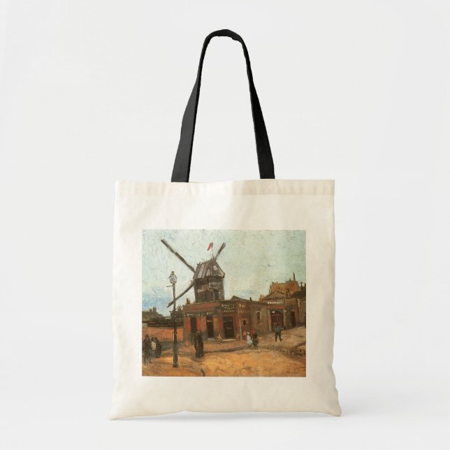 Tote Bag Vincent van Gogh - Moulin de la Galette, Windmill (Devant)