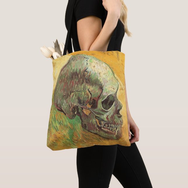 Tote Bag Vincent van Gogh - Nature morte avec crâne (De près)