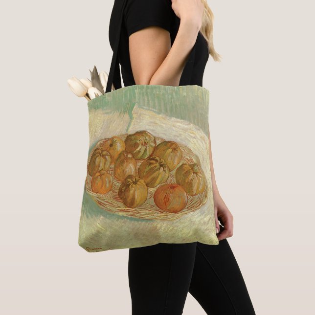 Tote Bag Vincent van Gogh - Nature morte Panier de pommes (De près)