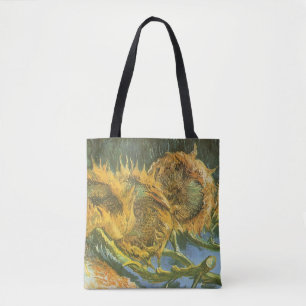 Tote Bag Vincent van Gogh - Nature morte : Quatre tournesol