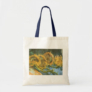Tote Bag Vincent van Gogh - Nature morte : Quatre tournesol