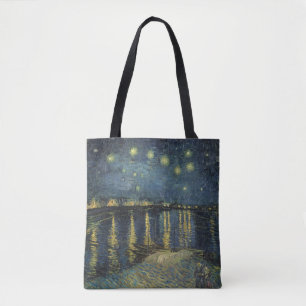 Tote Bag Vincent van Gogh Nuit étoilée sur le Rhône