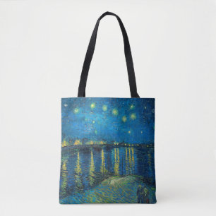 Tote Bag Vincent Van Gogh Nuit étoilée sur le Rhône