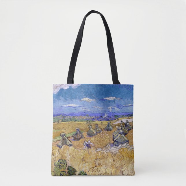 Tote Bag Vincent van Gogh - Pile de blé avec les lecteurs (Devant)