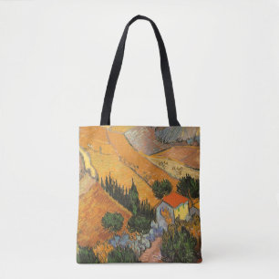 Tote Bag Vincent van Gogh - Vallée avec laboureur