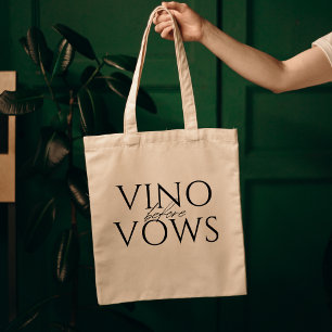 Tote Bag Vino avant Vows Fête des mariées