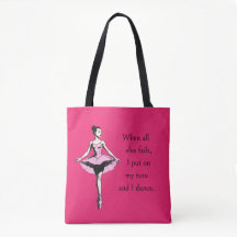 Vintage Ballerina & Tutu Citation Magenta