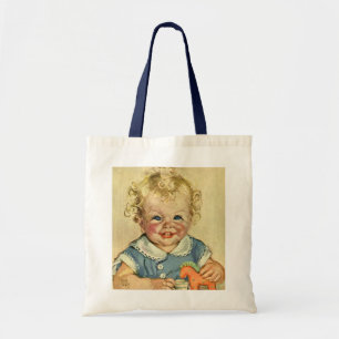 Tote Bag Vintage Blonde Scandinave bébé garçon ou fille
