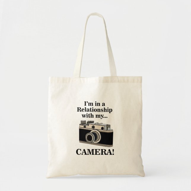 Tote Bag Vintage Camera Funny Photographer  (Devant)