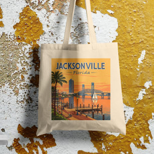 Tote Bag Vintage Jacksonville Floride