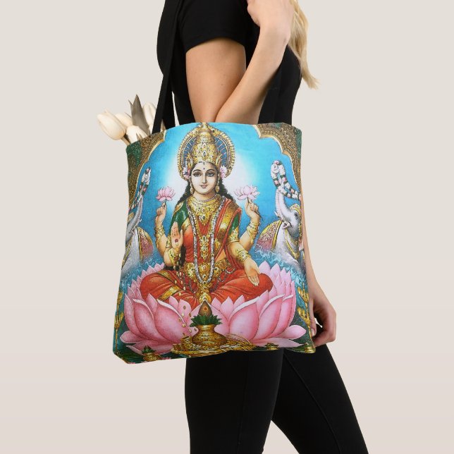 Tote Bag Vintage Lakshmi - Déesse des Bénédictions (De près)