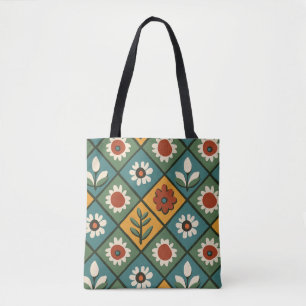Tote Bag Vintage modèle floral Fourre-tout