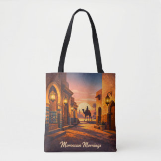 Tote Bag Vintage Morocco Travel - Moroccan Mornings