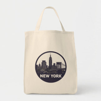 Tote Bag Vintage New York Skyline