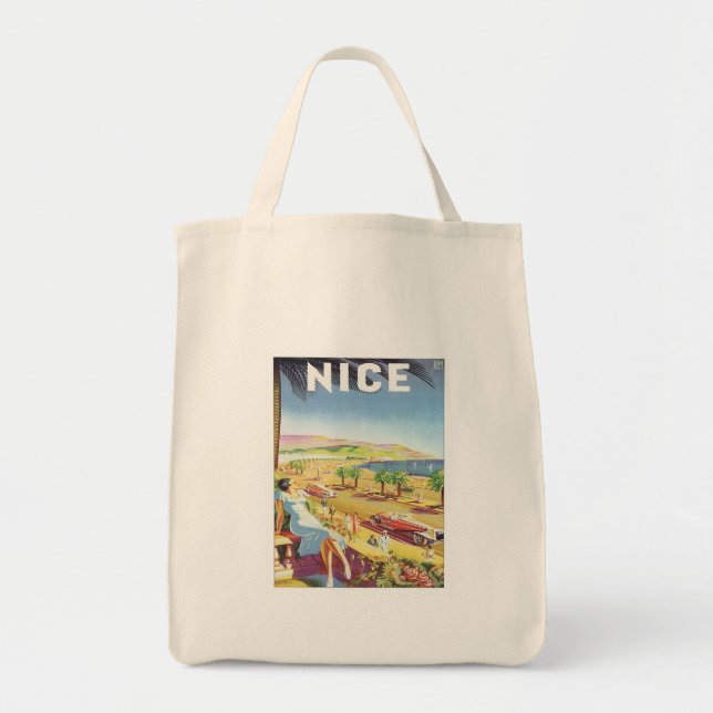 Tote Bag Vintage Nice France (Devant)