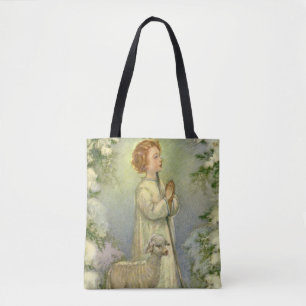 Tote Bag Vintage Religion, le Christ le Bon Berger