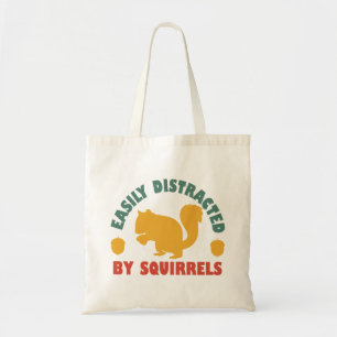 Tote Bag Vintage Rétro Facilement Distrait Par Les Écureuil