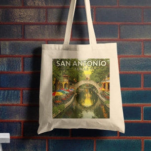 Tote Bag Vintage San Antonio Texas