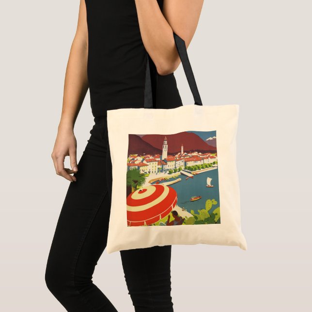 Tote Bag Vintage Switzerland Travel Advert Art (Devant (produit))