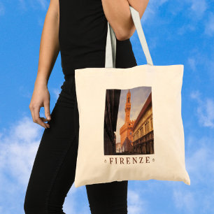 Tote Bag Vintage voyage, Firenze, Florence, Palazzo Vecchio