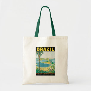 Tote Bag Vintage voyage Rio de Janeiro Brésil Plage côtière