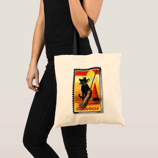 Tote Bag Vintages Citrouilles d'Halloween (Devant (produit))