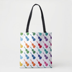 Tote Bag Violin Colorful