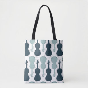 Tote Bag Violon ou Viola Chaîne Instrument Musique Thème Bl