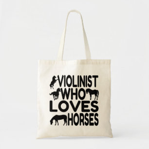 Tote Bag Violoniste de Horse Lover