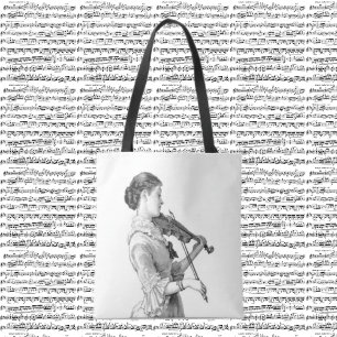 Tote Bag Violoniste vintage
