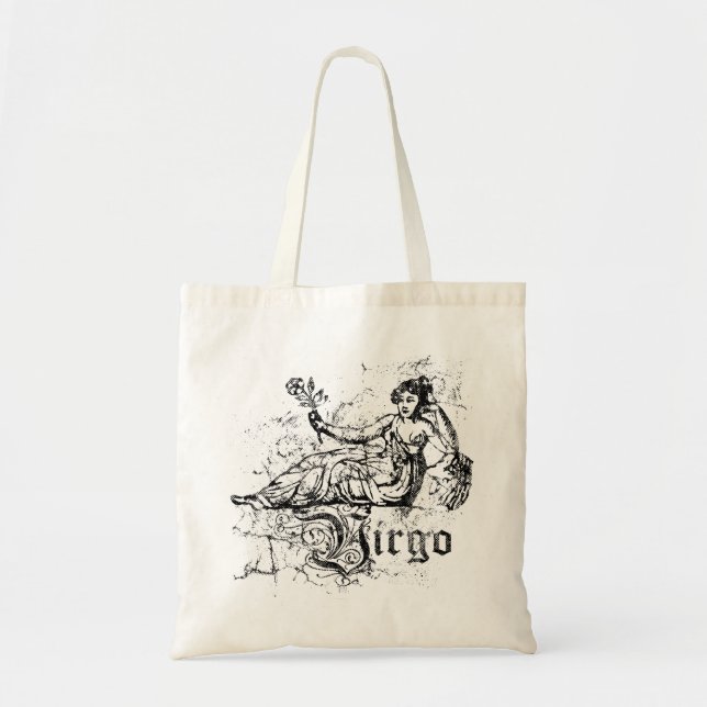 Tote Bag Virgo Zodiac vintage (Devant)