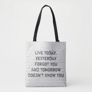 Tote Bag Vis aujourd'hui, citation motivante